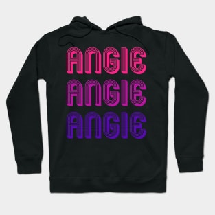 Angie - Retro Minimal Line Pattern Hoodie